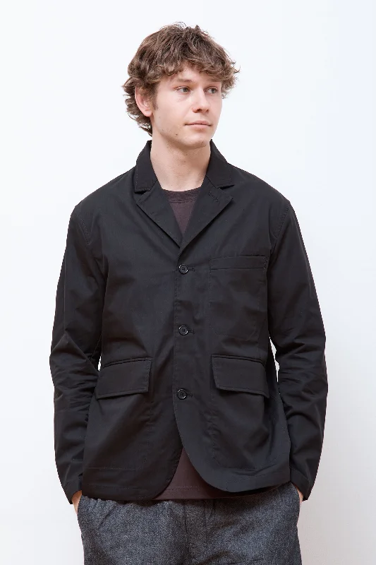 Men's Coats for SpringNilas Fine Broken Twill Work Jacket Black
