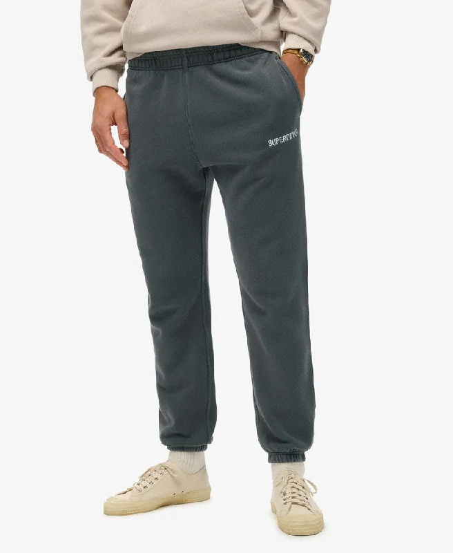 Men's Pants with Zippered PocketsMicro Logo Graphic Jogger | Ebony