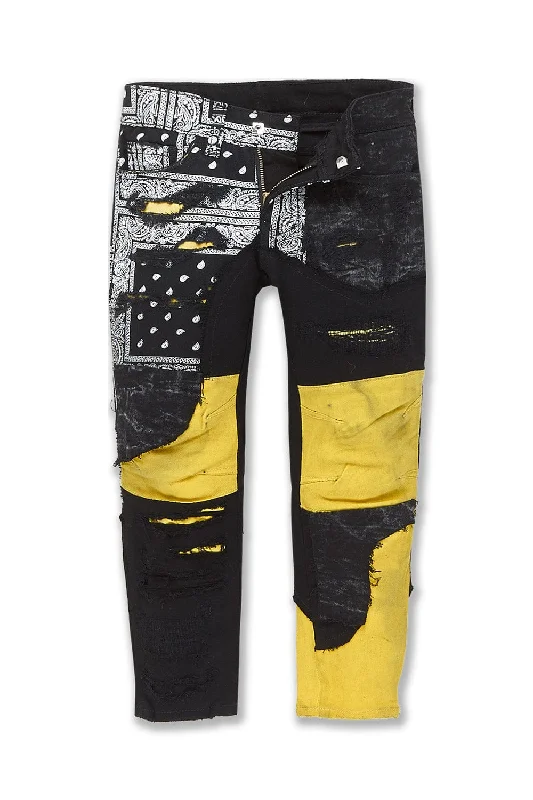 Wide-Leg Men's JeansKids Paisley Denim (Pollen)