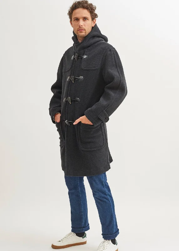 Men's Coats with Relaxed FitsSaturne classic duffle-coat - in wool (ANTHRACITE)