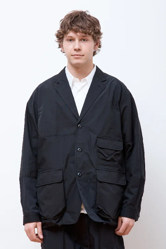 Men's Coats for Winter SportsPatchwork Sports Jacket Black Mix