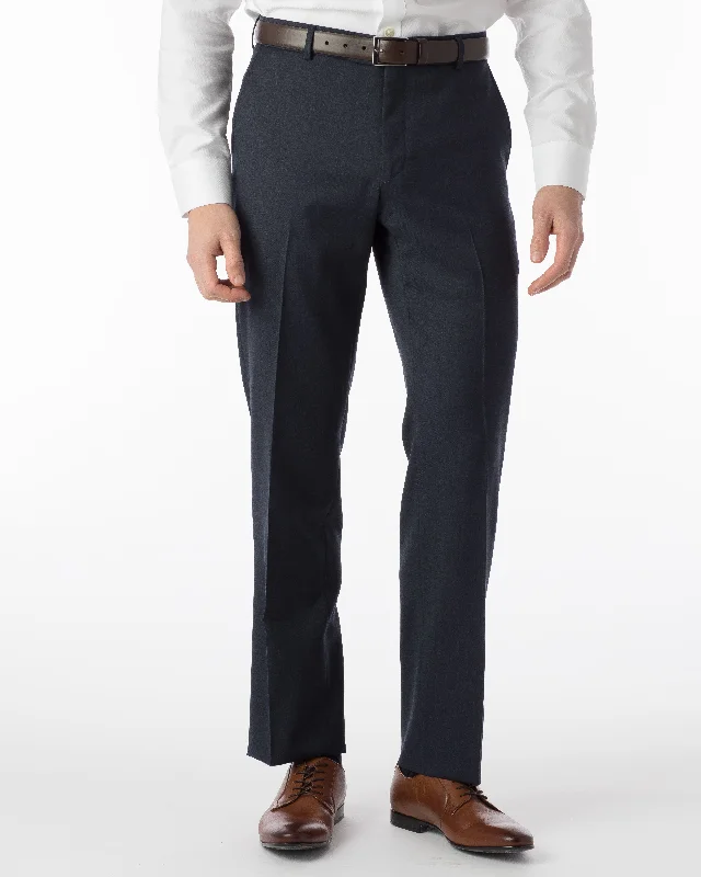Men's Pants with Pleated FrontsBallin Pants - Soho Super 120's Gabardine - Navy Mix Men's Pants with Pleated FrontsBallin Pants - Soho Super 120's Gabardine - Navy Mix