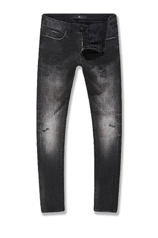 Slim-Fit Men's JeansBig Men's Sean Granite Denim (Industrial Black)