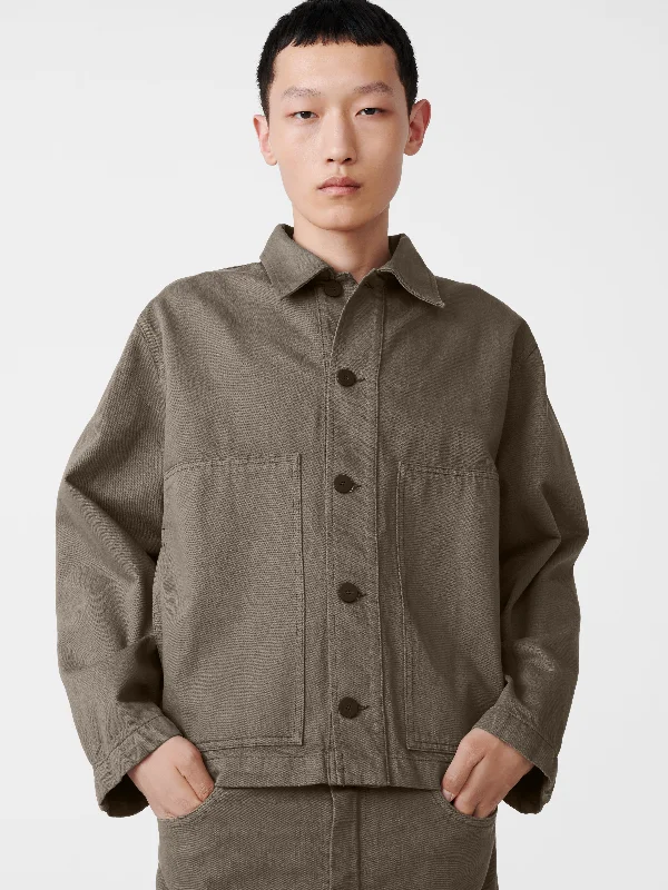 Cool Men's JeansGraph Denim Jacket in Fossil