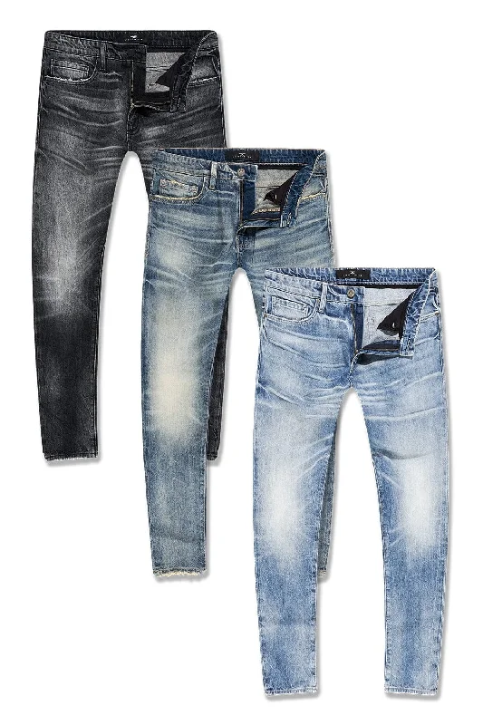 Men's Jeans with Functional PocketsAaron Tsunami Denim 3 Pack