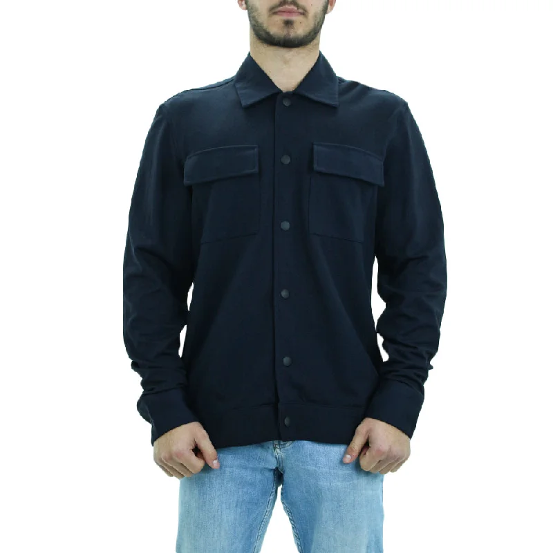 Men's Coats for Winter SportsMen's Plain Slim-Fit Jacket,Navy