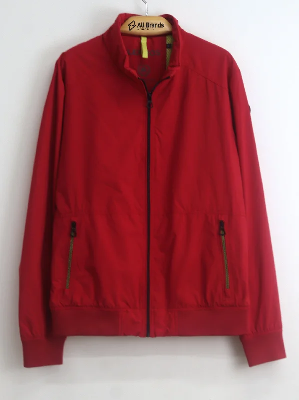 Men's Coats for Outdoor ActivitiesMen's Plain Blouson Jacket,Red