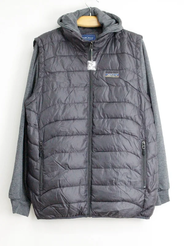Unique Men's Flight JacketsMen's Quilted Puffer Jacket,Grey