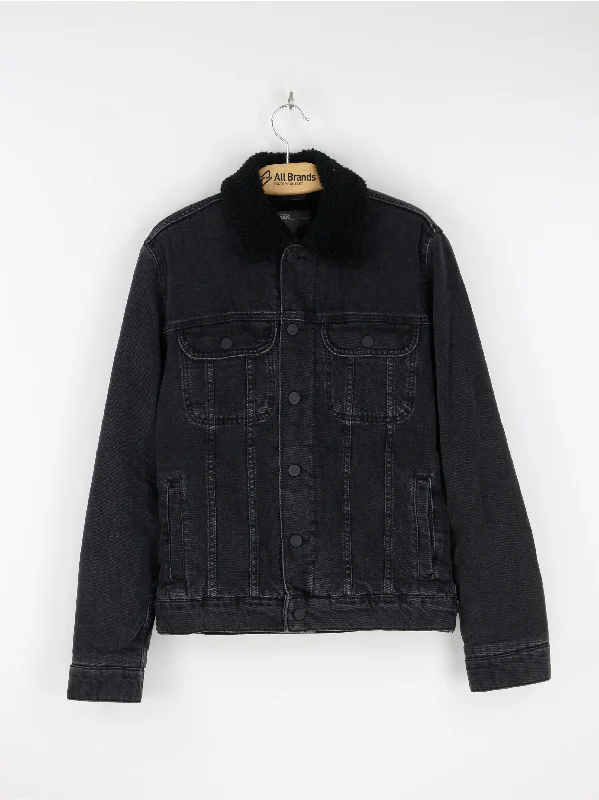 Men's Coats for Every BudgetMen's Wool Inside Denim Jacket,Dark Grey