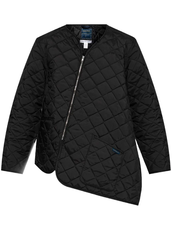 Men's Coats with Quilted LiningAsymmetric Jacket