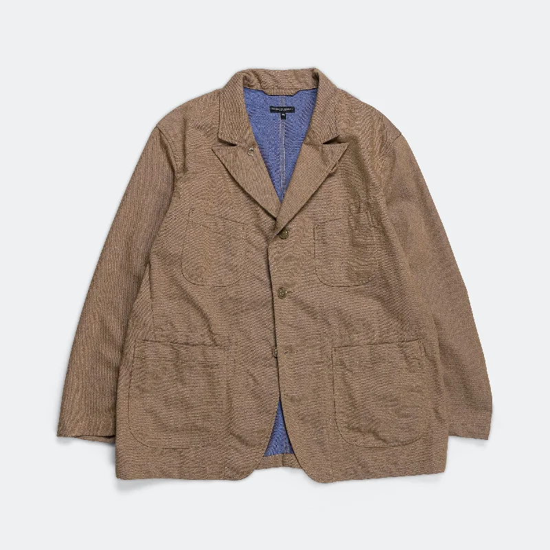 Lightweight Men's WindbreakersBedford Jacket - Khaki/Blue PC Iridescent Heavy Twill
