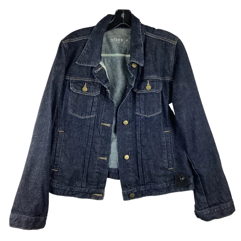 Men's Coats for Ice FishingBlue Jacket Denim Gap, Size Xl