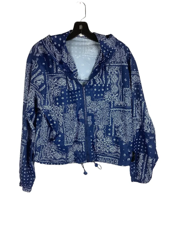 Men's Coats for RunningBlue Jacket Windbreaker Tcec, Size L