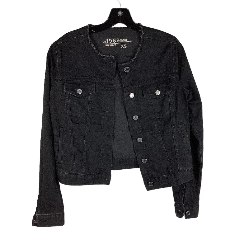 Men's Coats for SnowboardingJacket Denim By Gap In Black Denim, Size: Xs
