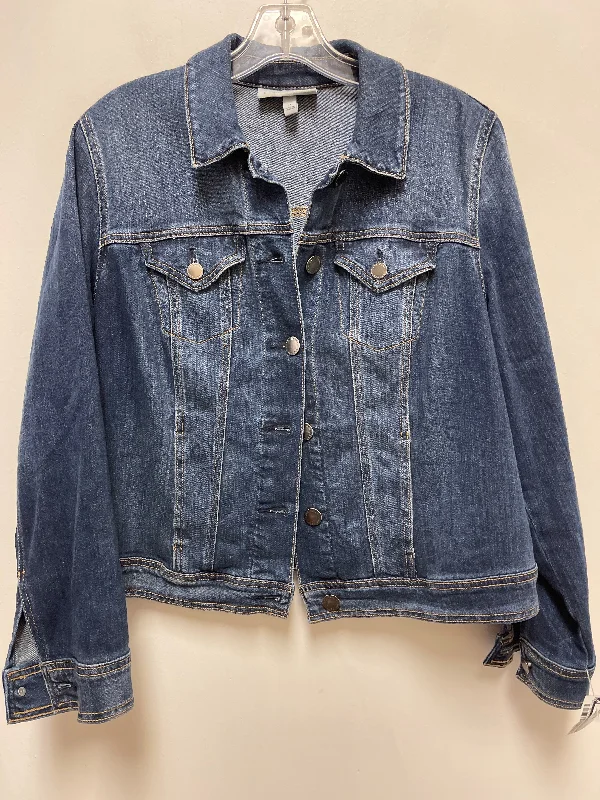 Men's Coats for Short MenJacket Denim By Lane Bryant In Blue Denim, Size: Xl