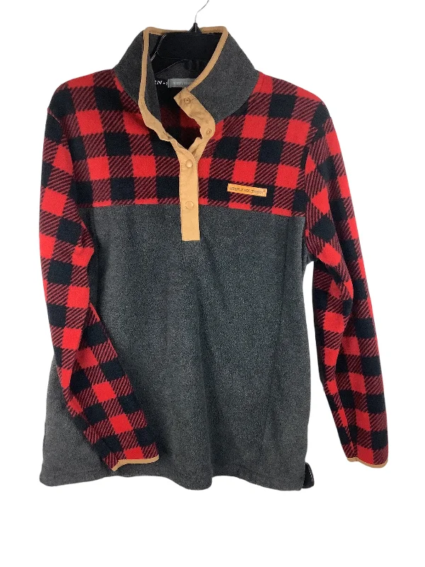 Stylish Men's Biker JacketsJacket Fleece By Simply Southern In Red, Size: M