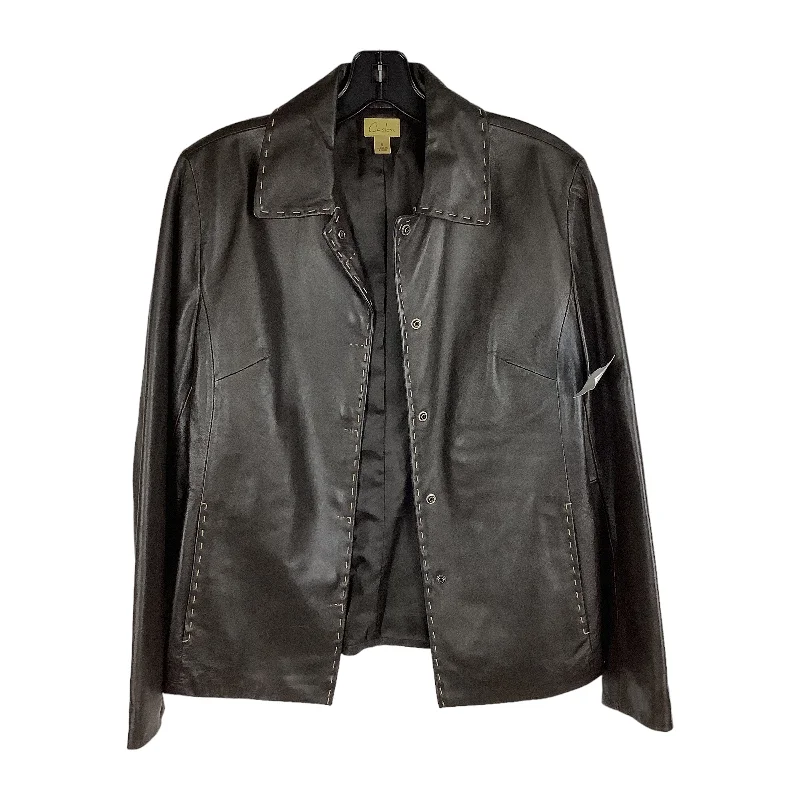 Men's Coats for WorkJacket Leather By Caslon In Brown, Size: S