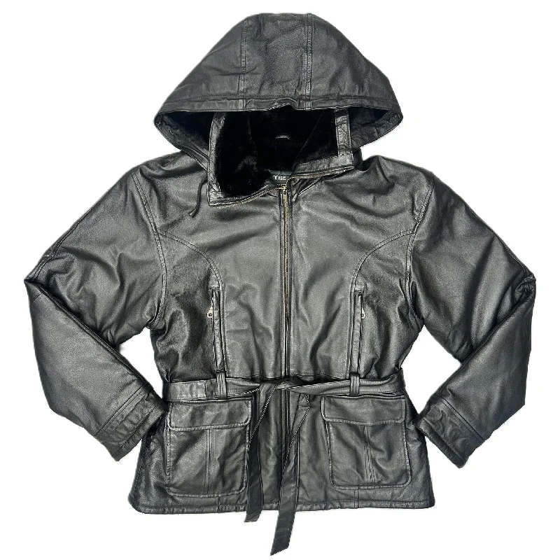 Men's Coats for Formal EventsJacket Leather By Connection New York In Black, Size: L