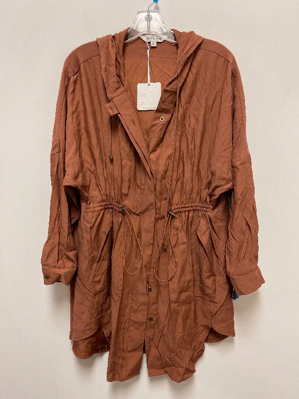 Men's Coats with Reflective StripesJacket Other By Davi & Dani In Brown, Size: Xs