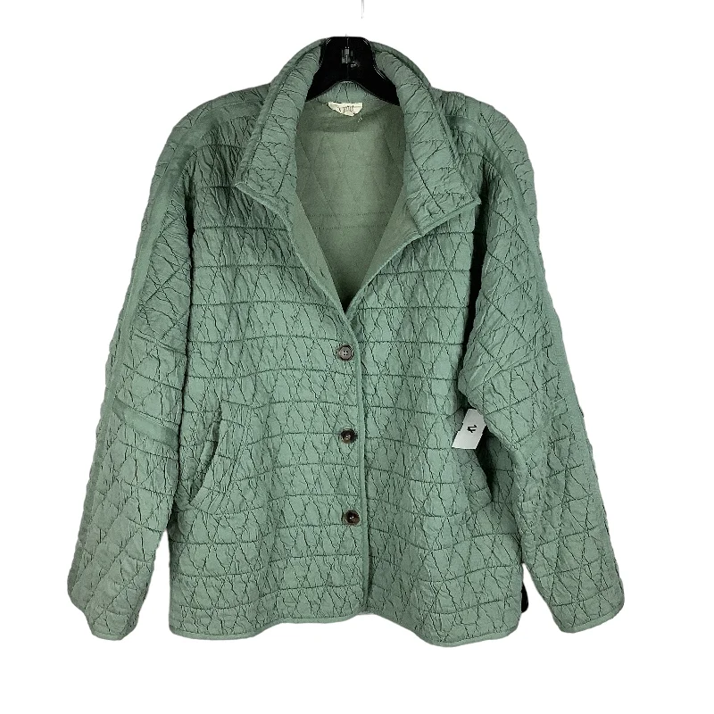 Men's Coats with Stretch FabricJacket Other By La Miel In Green, Size: M