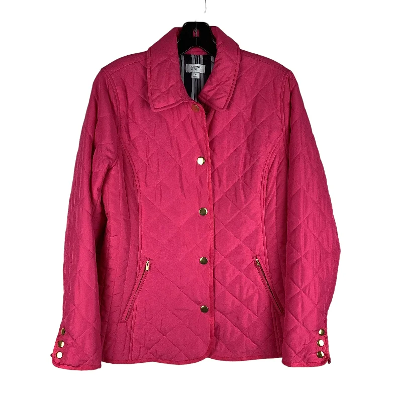 Casual Men's Bomber JacketsJacket Puffer & Quilted By Crown And Ivy In Pink, Size: S