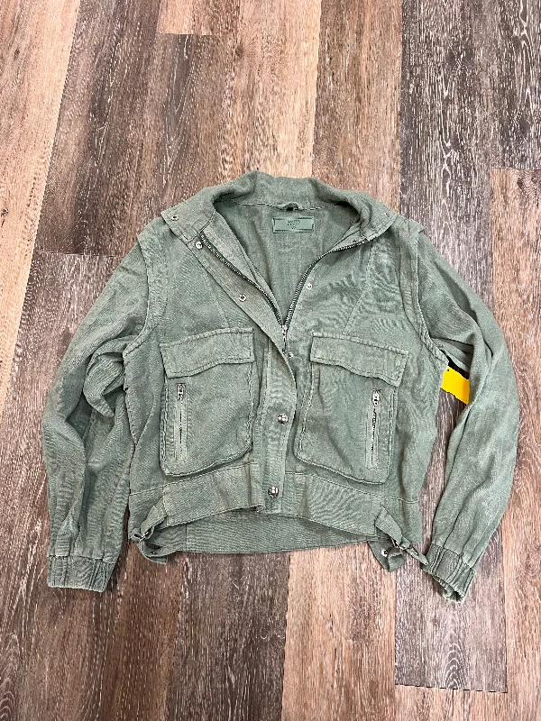 Men's Coats for Big and TallJacket Utility Linen By Blanknyc In Green, Size: S