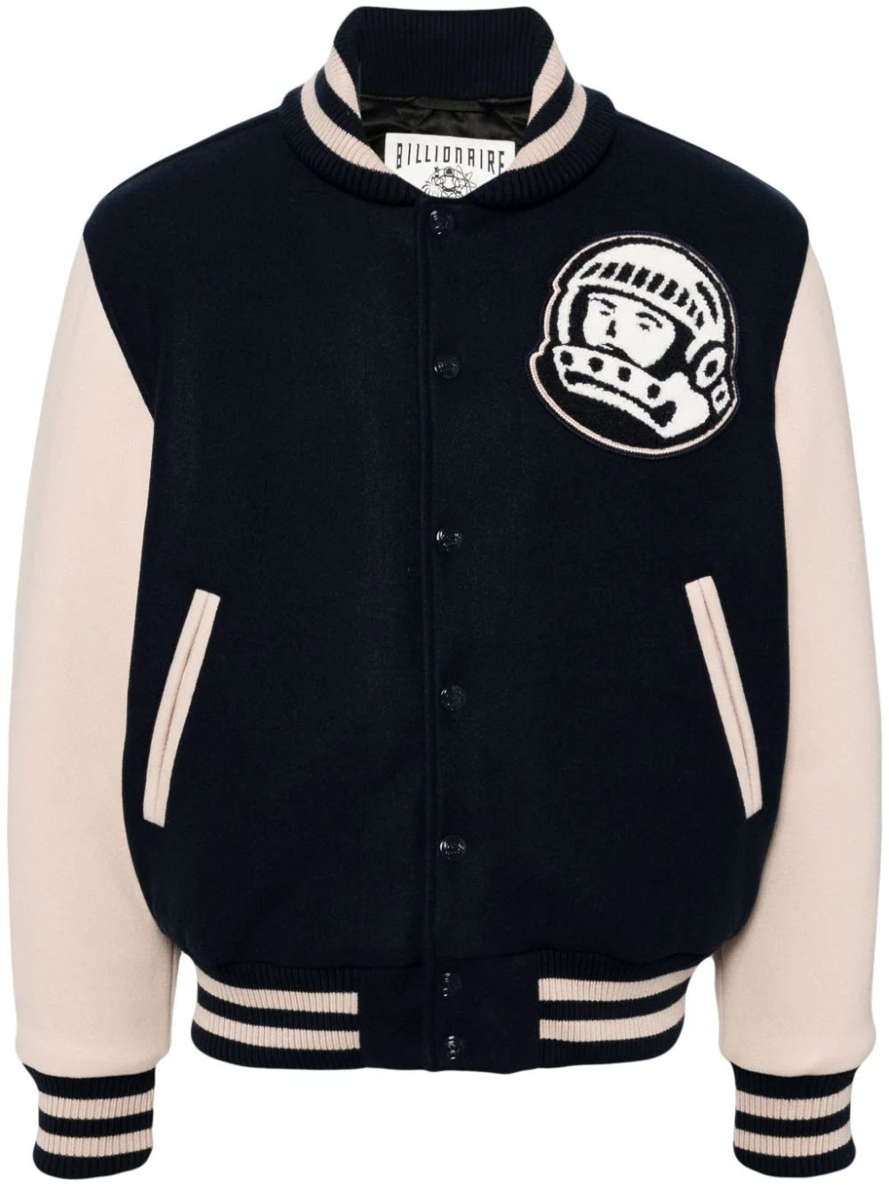 Men's Coats with Flannel LiningLogo-Patched Bomber Jacket