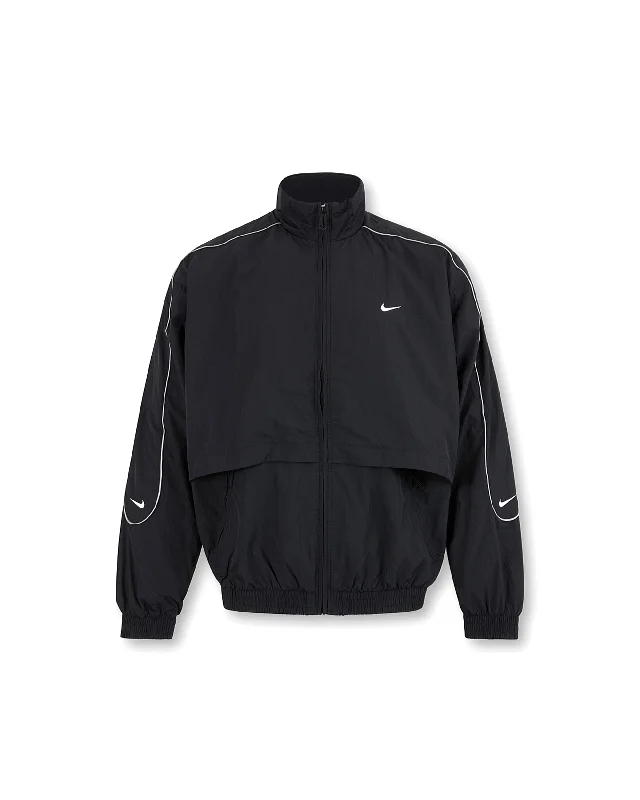 Men's Coats without LiningSolo Swoosh Track Jacket - Black / White