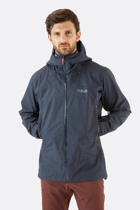 Men's Coats with Patchwork DesignsRAB Mens Arc Eco Waterproof Jacket