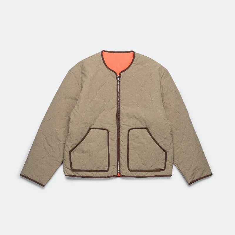 Men's Coats for Cold WeatherReversible Liner Jacket - Olive/Orange