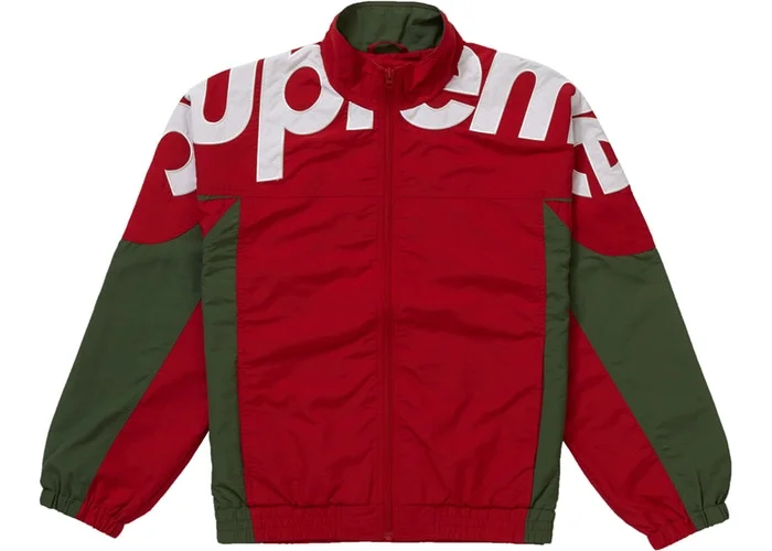 Men's Coats for WalkingSupreme Shoulder Logo Track Jacket Red