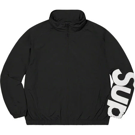Men's Coats with VentilationSupreme Spellout Track Jacket Black