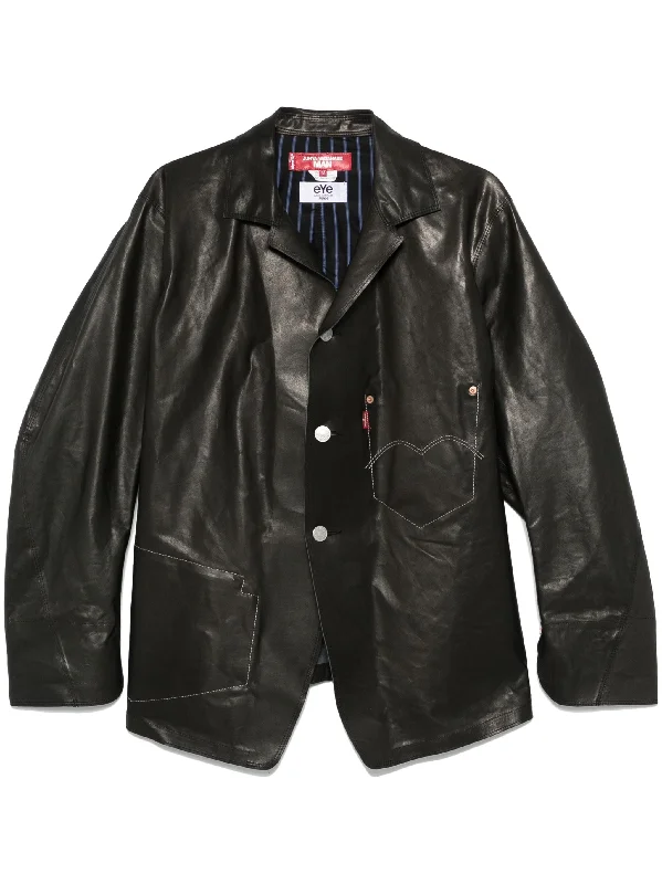 Men's Coats with Snap ButtonsX Levis Leather Jacket