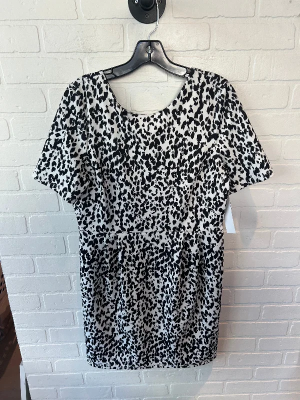 Cut-Out DressDress Casual Short By Asos In Black & White, Size: L