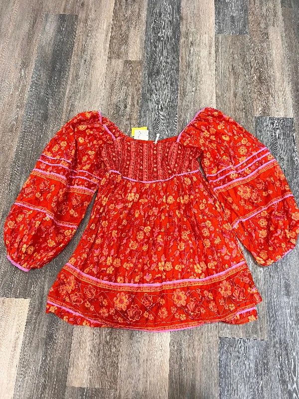 women's plus-size dressesDress Casual Short By Free People In Orange, Size: L