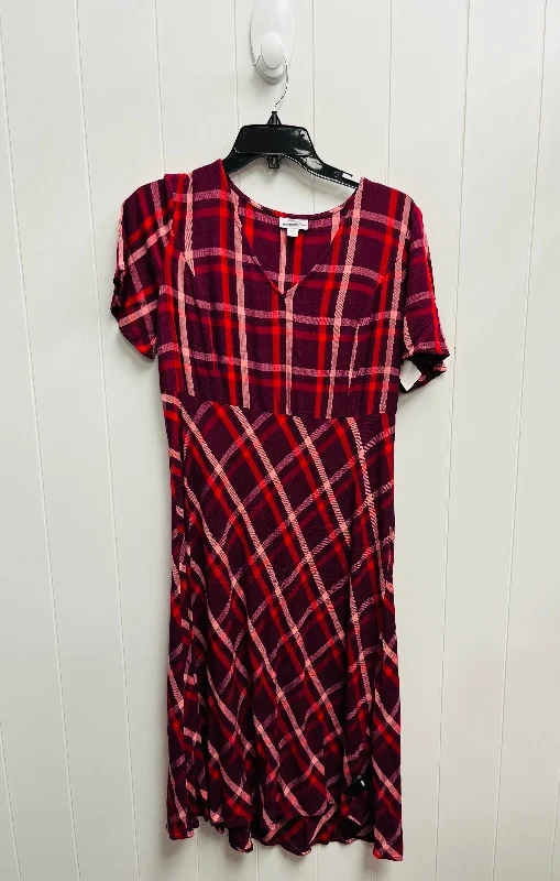 women's wrinkle-resistant dressesDress Casual Short By J. Jill In Black & Red, Size: S