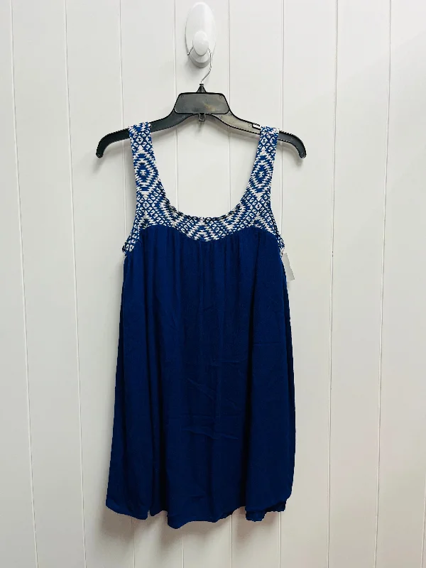 Cold-Shoulder DressDress Casual Short By Jack By Bb Dakota In Blue & White, Size: S