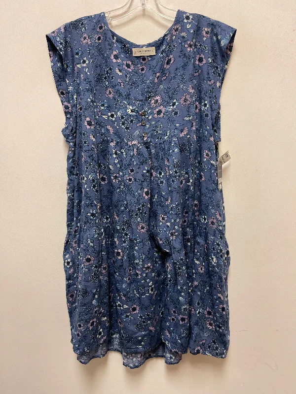Tall Women DressDress Casual Short By Lucky Brand In Blue, Size: Xl