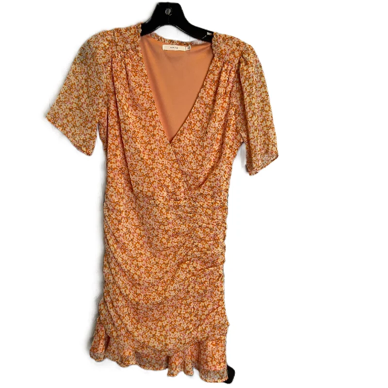 Solid Color DressDress Casual Short By Lush In Orange, Size: S