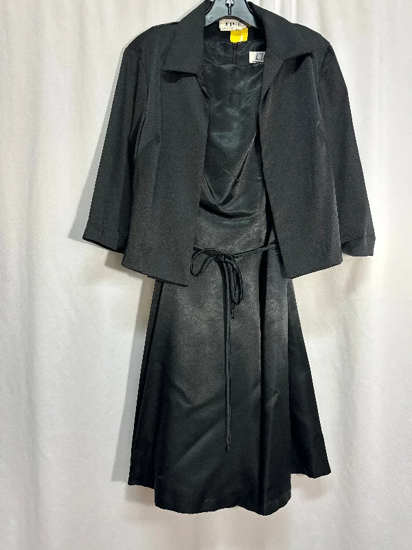 Tall Women DressDress Set 2pc By A Byer In Black, Size: M