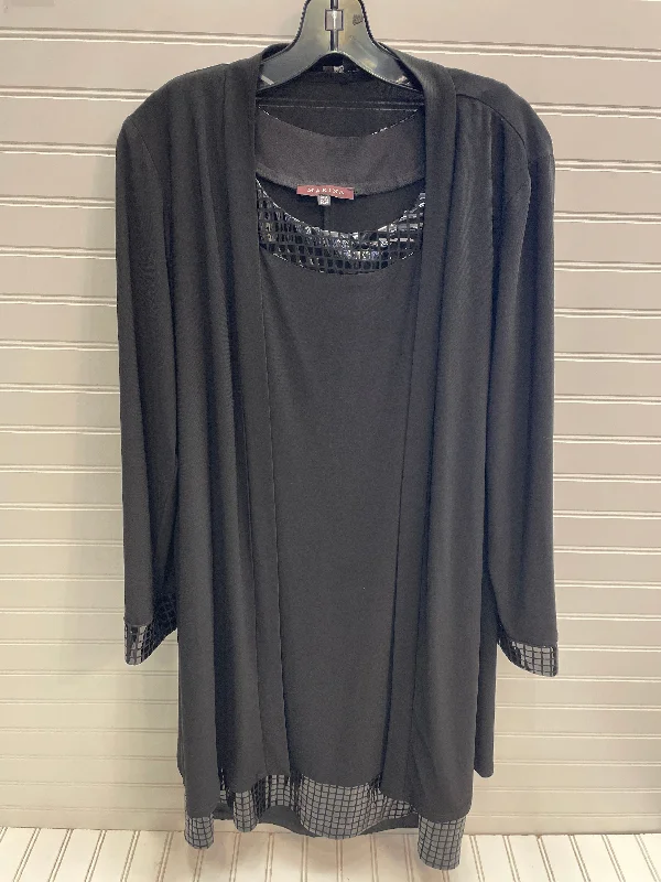 women's silk dressesDress Set 2pc By Marina In Black, Size: 14