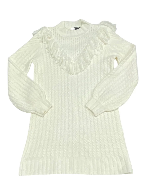 women's minimalist dressesDress Sweater By Vici In White, Size: S