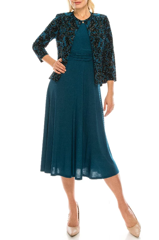 women's shift dressesJessica Howard Short Printed 2 Piece Dress Set - JH9M8894