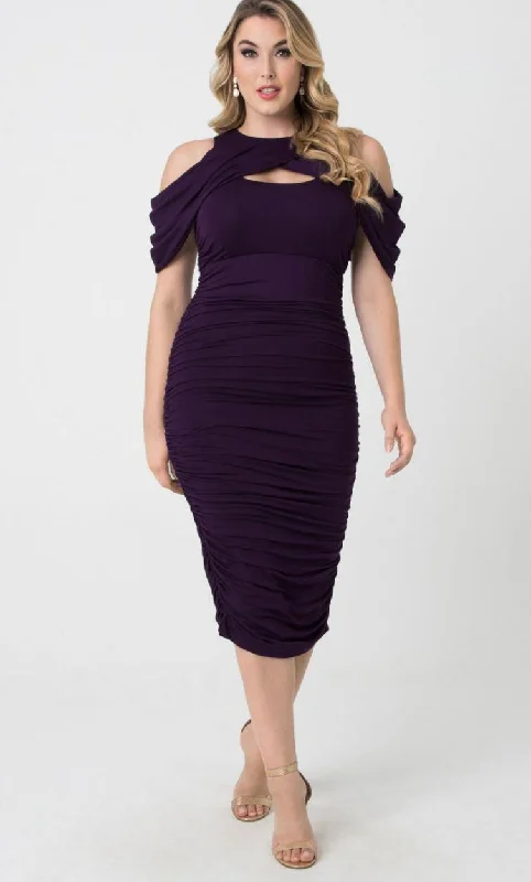 Pastel DressKiyonna Short Ruched Dress Off Shoulder Formal Sale