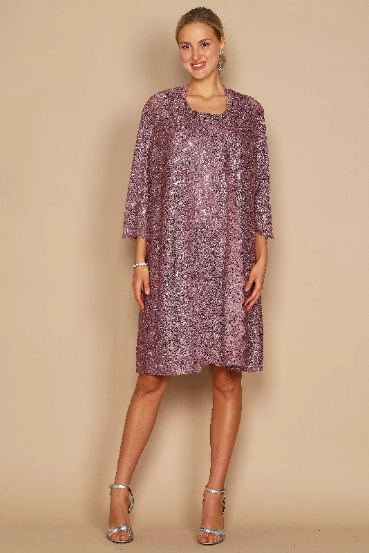Glamour DressR&M Richards 9101P Short Petite Duster Jacket Dress