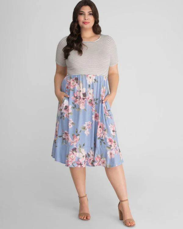 women's wrinkle-resistant dressesKiyonna Short Formal Plus Size Dress