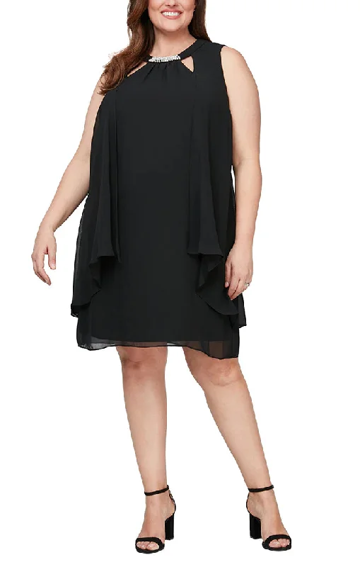 Velvet DressSL Fashions 610366 Plus Size Cocktail Dress
